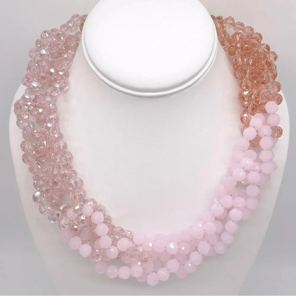 Kate Spade The Bead Goes On Pink Beaded Necklace